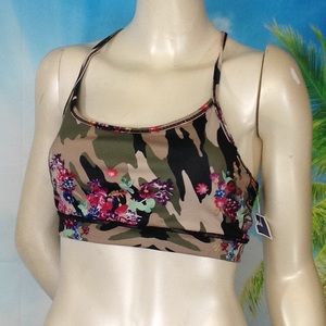 NWT Nicole Miller Active Sports Bra Size M/M